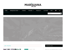 Tablet Screenshot of marijuana.com